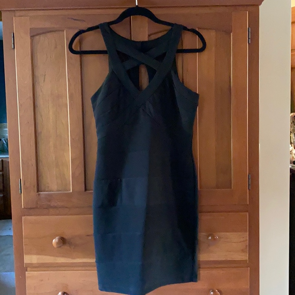 Black cocktail dress